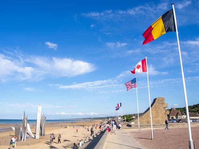 Normandy beach landscape